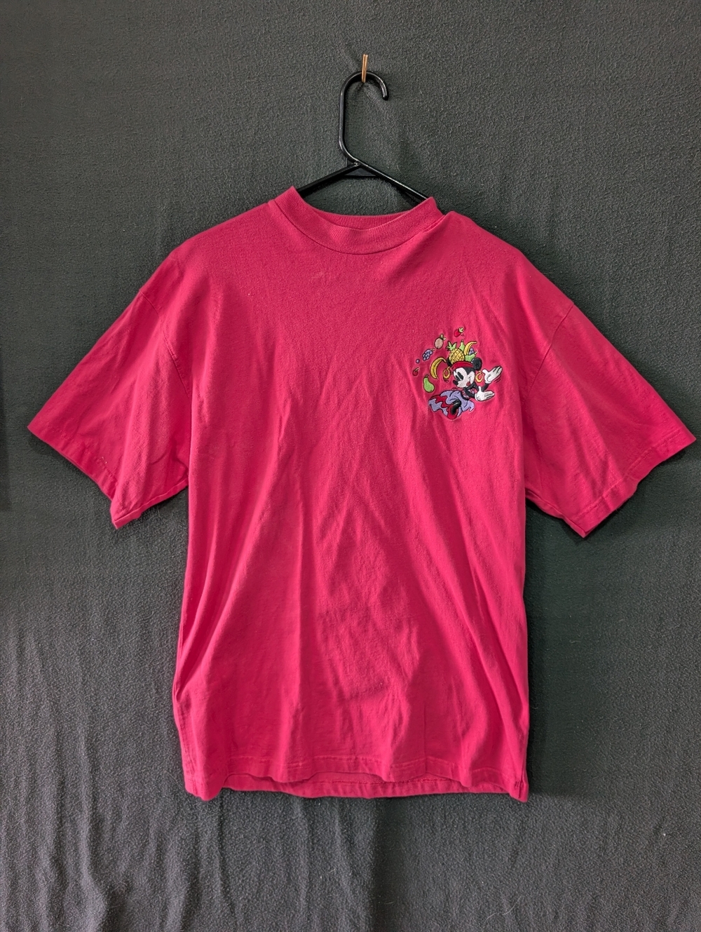 Vintage Disney Mickey Mouse Pink T-shirt - Women's Size L